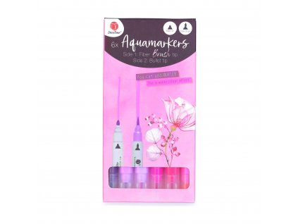Akvarelové fixy - Brush & Bullet tip; Pink