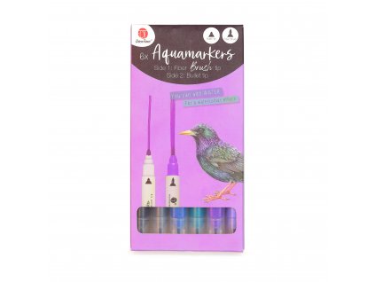 Akvarelové fixy - Brush & Bullet tip; Violet
