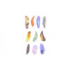 Samolepky - Colored Feathers, 6 archů