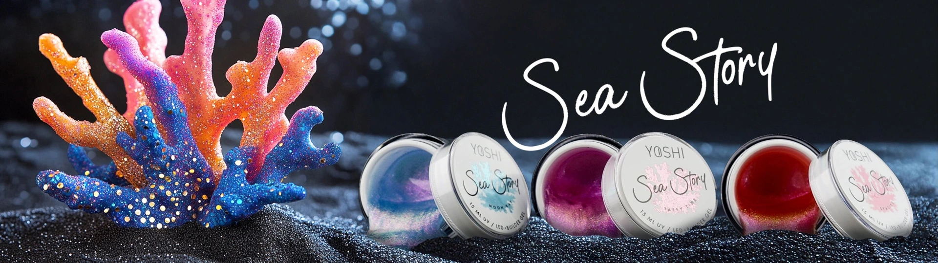 Modelovací gely s jemnými opalizujícími třpytkami