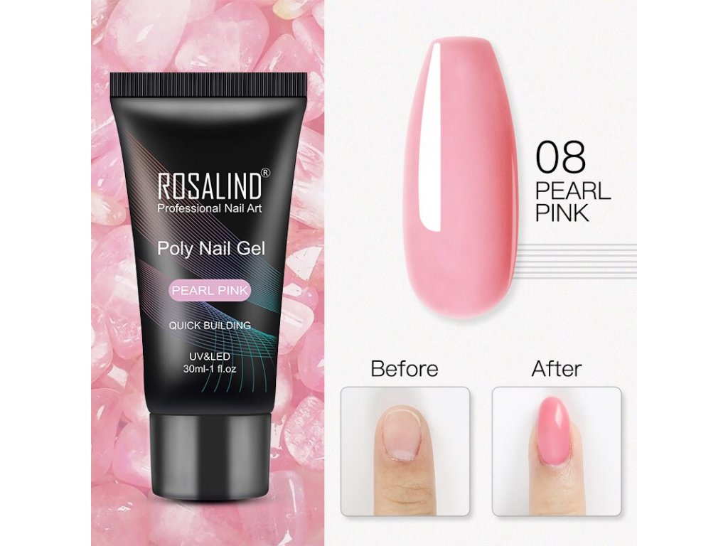 Rosalind Poly Gel: Pearl Pink - 15 ml / 30 ml