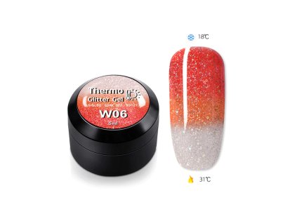 UV Glitter Thermo gel: Glitter of Tropics