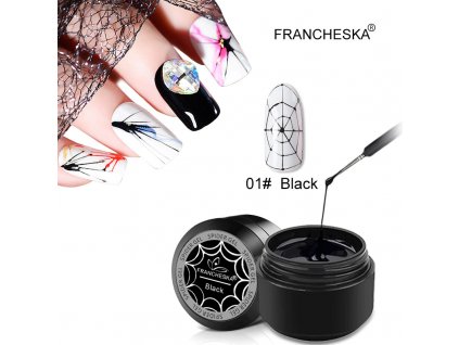 Spider UV gel: černý