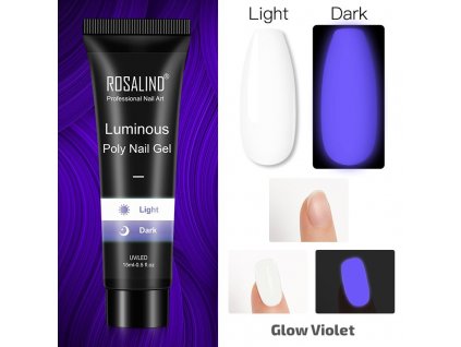Rosalind Luminous Poly Gel: Glow Violet - 15 ml