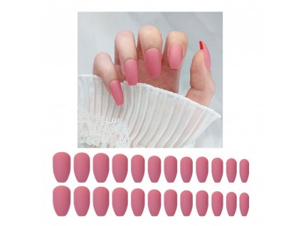 Tipy na nehty - M-Coffin: Matte pink