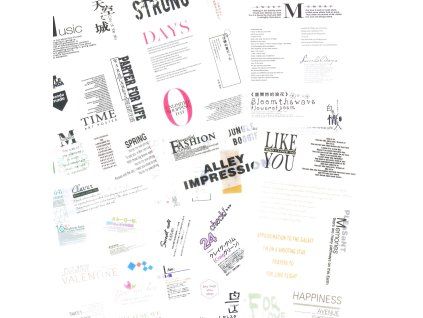 573 6 samolepky texts 6 archu