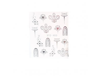 835 cutenails vodolepky silver ornament