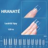 Hranaté - lesklé tipy na nehty; 120 ks