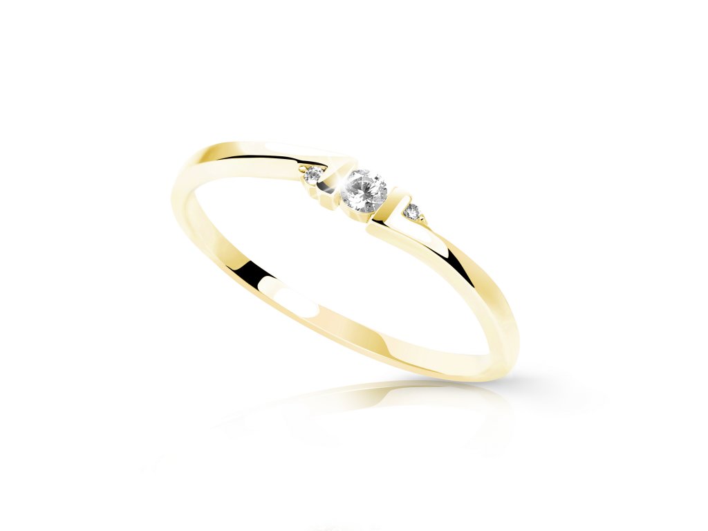 Zásnubní prsten Z6714-3053 ze zlata s diamanty