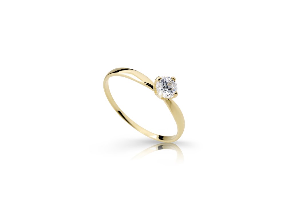 Jemný prsten s diamantem Z6726-2365 ze zlata