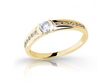Dokonalý dámský prsten Z6708-2106 ze zlata se zirkony