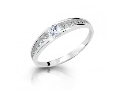 Dokonalý dámský prsten Z6723-2804 ze zlata se zirkony