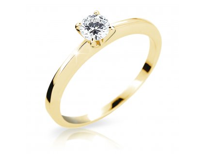 Jemný prsten se solitérním zirkonem Z6724-1232 ze zlata
