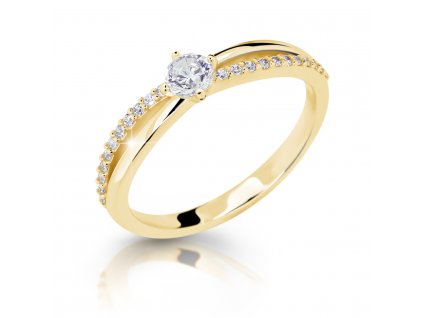 Dokonalý dámský prsten Z6728-2837 ze zlata se zirkony