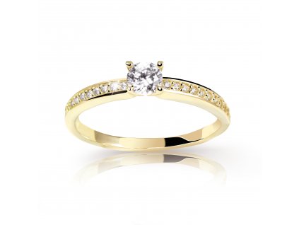 Dokonalý dámský prsten Z6713-2523 ze zlata s diamanty