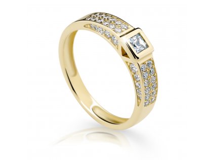 Dokonalý dámský prsten Z6715-2361 ze zlata s diamanty