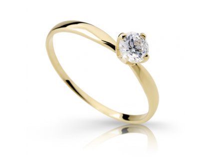 Jemný prsten s diamantem Z6726-2365 ze zlata