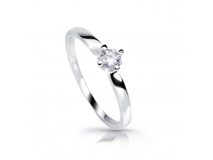 Jemný prsten s diamantem Z6898-4041 ze zlata