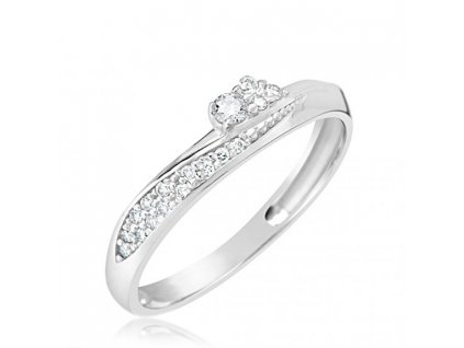 Designově dokonalý dámský prsten Z6907-2862 ze zlata s diamanty