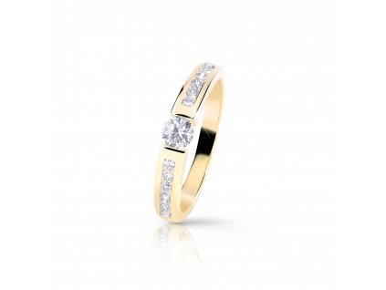 Dokonalý dámský prsten Z8034 ze zlata s diamanty