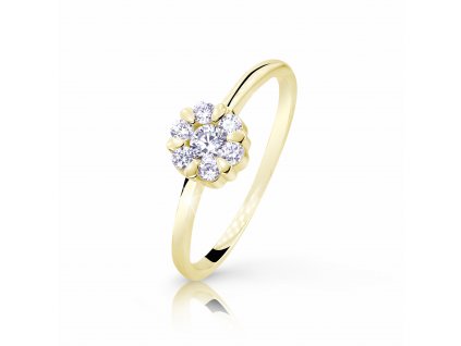 Designově dokonalý dámský prsten Z8050 ze zlata s diamanty