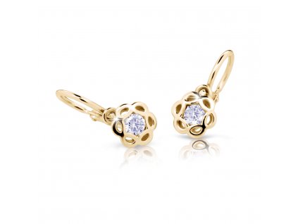 Zlaté náušničky s diamanty CUTIE C2179