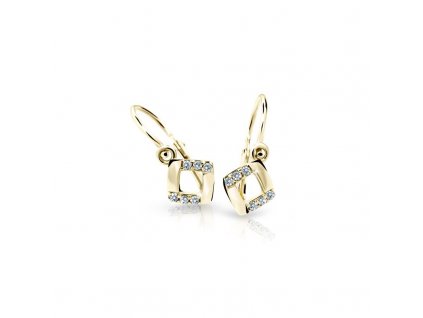 Zlaté náušničky s diamantem CUTIE C2268
