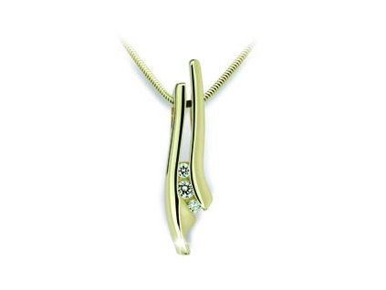 Přívěs DZ6302-1754 ze zlata s diamanty