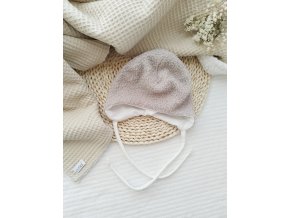 Šedá ušanka teddy