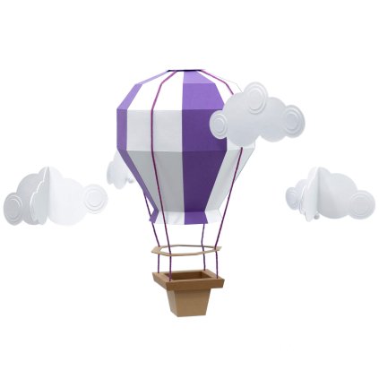 Horkovzdušný balón mini (barva žluto-oranžový)