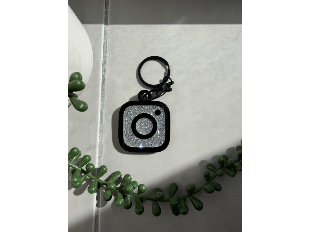 Instagram - černá - stříbrná