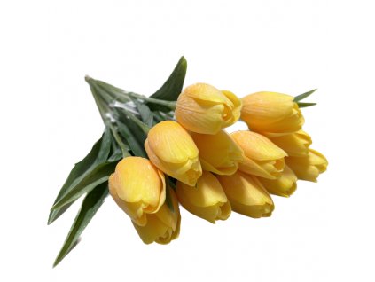 tulipan umely zluty 1 ks