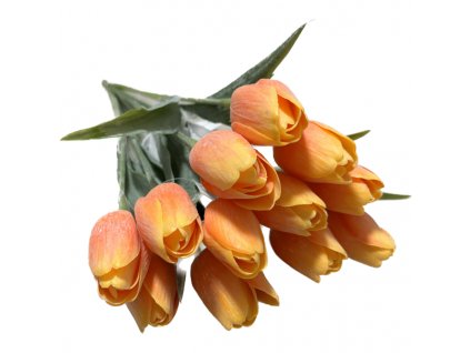 tulipan umely oranzovy 1 ks