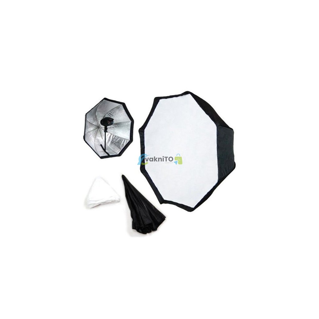 Dáždnikový softbox OCTAGON 80 cm s voštinovou mriežkou (GRID)