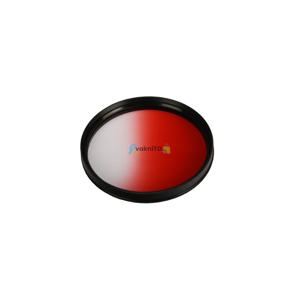 Prechodový filter pre objektív 62 mm - červený