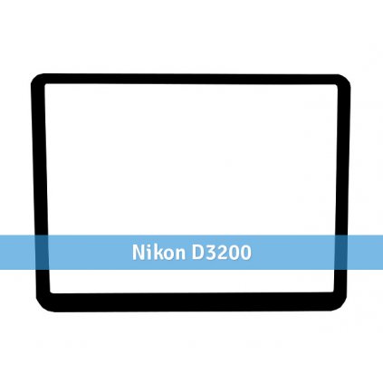 Ochranný kryt LCD z tvrdeného skla pre Nikon D3200