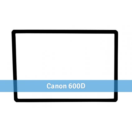 Ochranný kryt LCD z tvrdeného skla pre Canon 600D