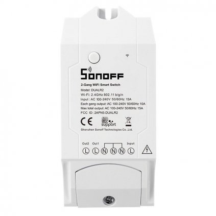 107274 inteligentny prepinac wifi sonoff dual 2 kanalovy