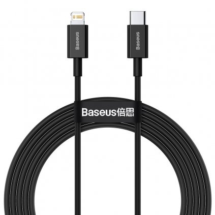 110361 kabel baseus superior series usb c na ip 20w pd 2 m cierny