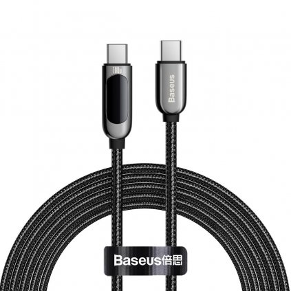 111945 kabel usb c na usb c baseus cafule 100 w 1 m cierny