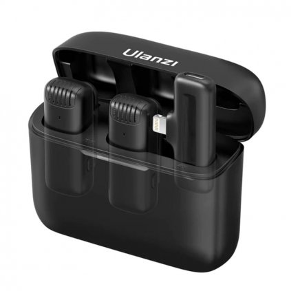 BEZDRÔTOVÝ MIKROFÓNOVÝ SET ULANZI J12 [USB-C] ČIERNY