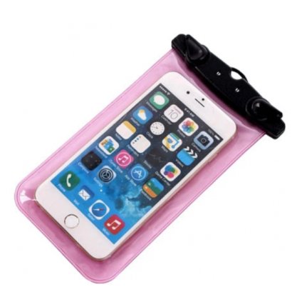 Vodotesné puzdro pre smartfón a iPhone - ružový