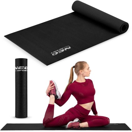 Cvičebná podložka 173 x 61 cm Neo-Sport - 192100 čierna