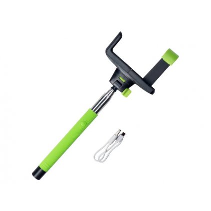Selfie tyč Redleaf s Bluetoothom - zelená