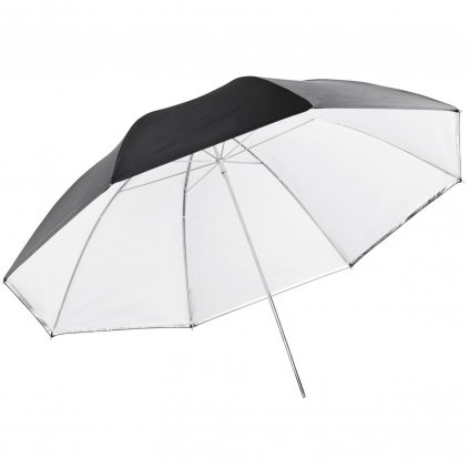 Reflexný dáždnik biela / čierna 101cm BRESSER SM-11