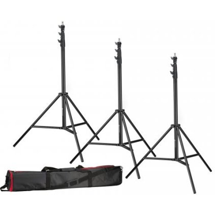 Sada 3 statívov pre osvetlenie 280 cm BRESSER BR-TP280 PRO-1 + taška pre transport