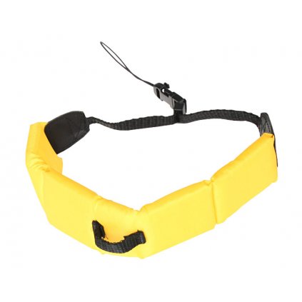 Pohyblivý posuvný popruh pre fotoaparáty alebo športové kamery - farba žltá