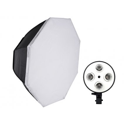 Osemhranný softbox OCTA 85 cm pre 4 žiaroviek E27