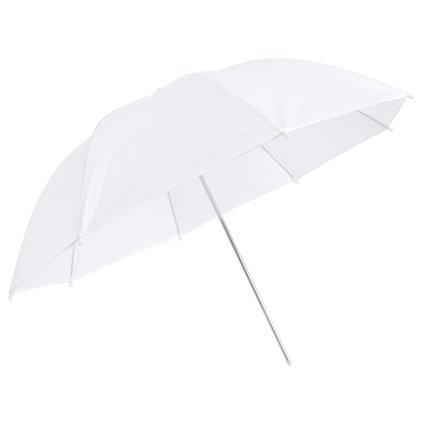Transparentný štúdiový dáždnik biely 83cm