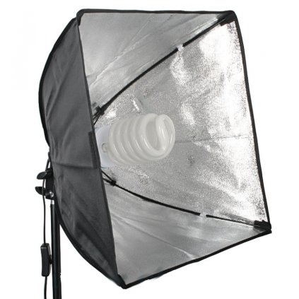 Softbox 40x40 cm pre žiarovku E27